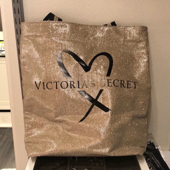 Victoria secret gold tote - Picture 1 of 3